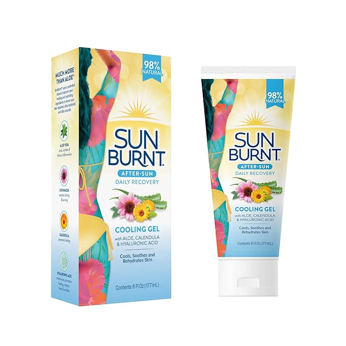Sunburnt EMCW9 Ultra Hydrating Aloe Vera Gel 6 Ounce,Clear,SUNB21006 (Pack of 2)