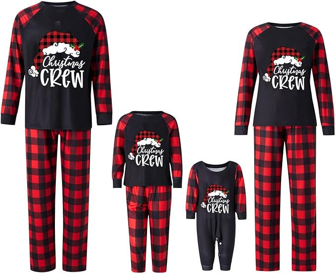 WephuPSho Christmas Family Matching Pajamas, Festive Xmas Jammies Sets for the Whole Family, Holiday Pjs Christmas