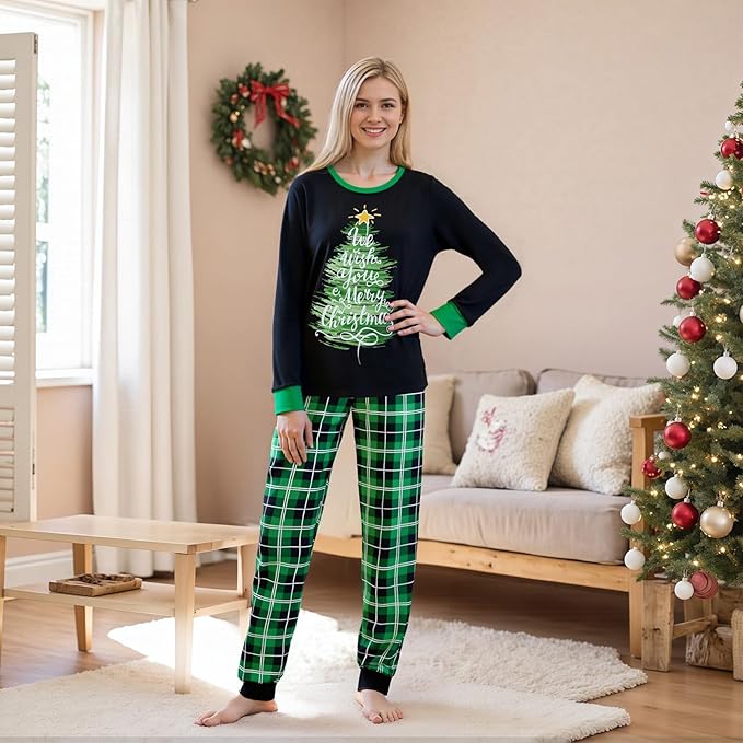 2024 Family Matching Pajamas Sets - Christmas Pjs Sleepwear Outfits for Holiday & Xmas Party