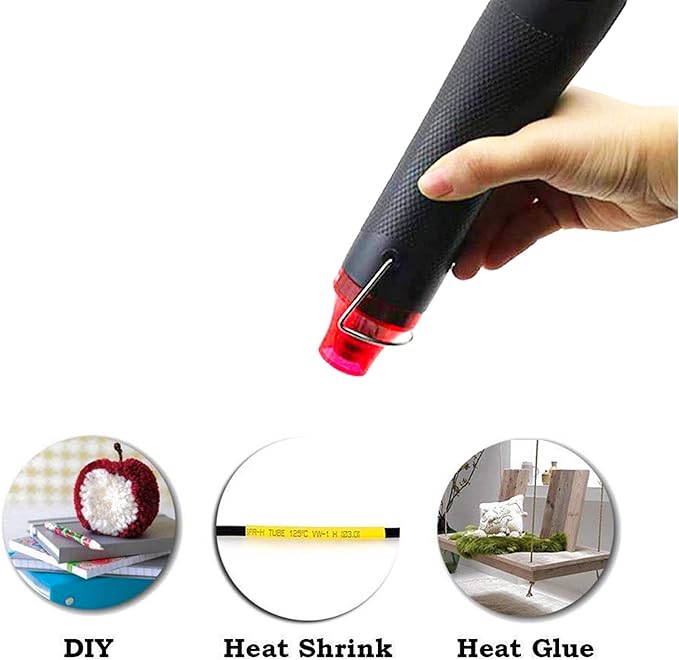 Bubble Removing Tool for Epoxy Resin and Acrylic Art, DIY Glitter Tumblers, Specially-Designed Heat Gun for Making Acrylic Resin Travel Mugs Tumblers to Remove Air Bubbles (Black)