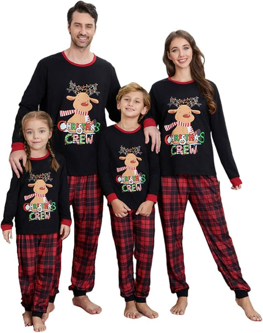 Christmas Family Pajamas Matching Sets, Matching Christmas Pjs For Family and Dog, Holidays Jammies Family Pjs Set