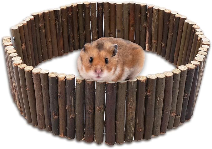 Gvhntk Hamster Wooden Suspension Bridge Rat Climbing Bendable Wooden Ladder Small Animals Arch Bridge Toys for Hamsters Mouse Rat Chipmunk Pig Gerbils Mice Other Small Rodents Animals(25.6L x 2.8W)
