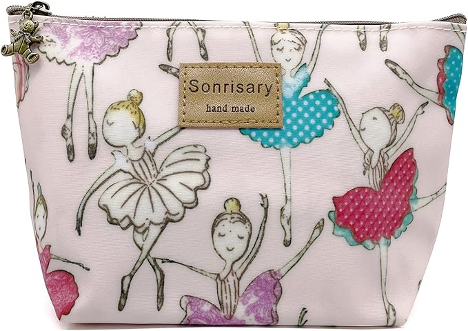 Hunger Pink Ballet Girls Make-Up Cosmetic Bag Carry Case, 14 Patterns (P11417018)