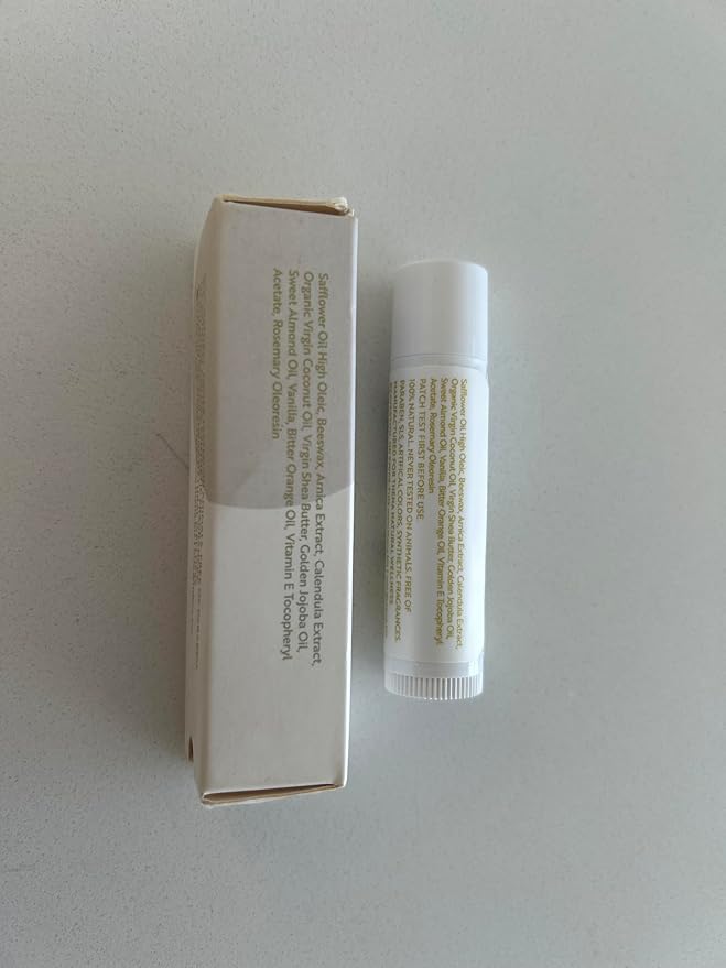 Organic Lip Treatment Balm Ultra Hydrating & Nourishing Care for Dry, Chapped, Cracked Lips & Skin, Visibly Smooths Wrinkles & Fine Lines, Natural Skin Care, Travel Size, Women and Men
