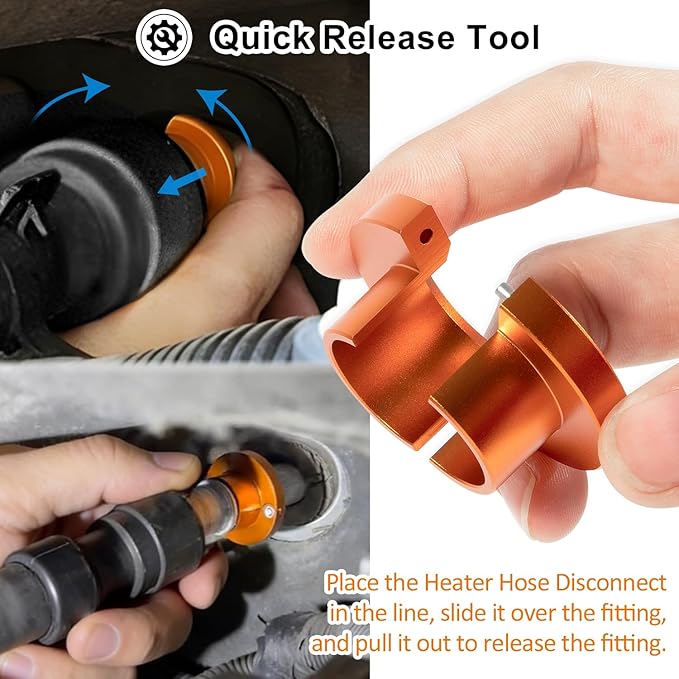 39190 Heater Hose Quick Disconnect Tool for GM 3/4'' Heater Line Replacement (39190)