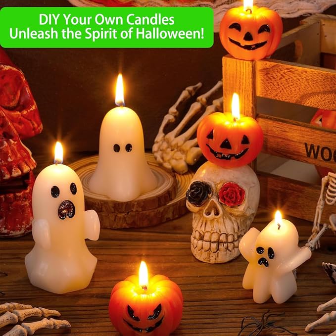 JBEIY Soy Candle Wax for Candle Making, Including 2.2 lbs Organics Soy Wax Beads, 200 Cotton Candle Wicks, 100 Wick Stickers, 4 Wicks Holder &1 Spoon, Start DIY Candle Kit for Adults, Beginners
