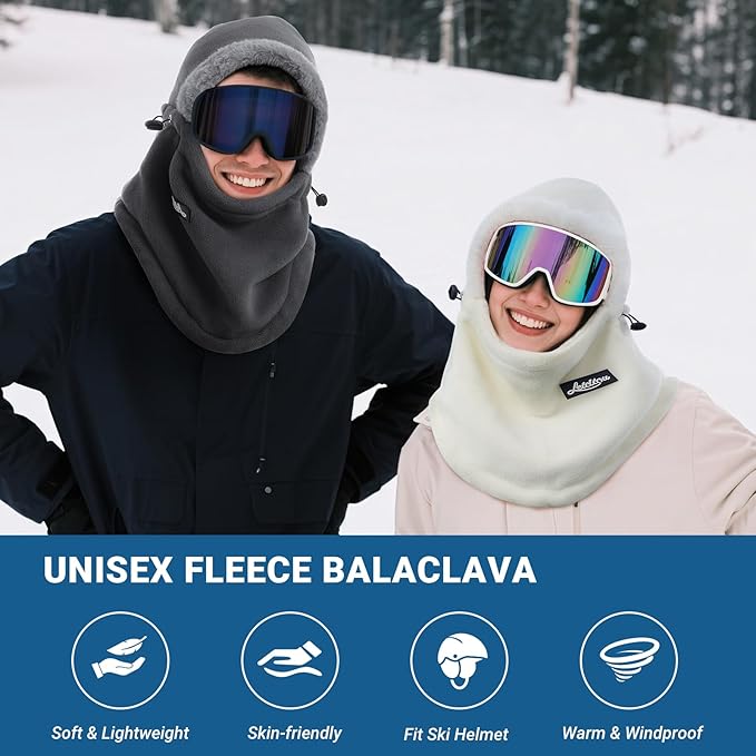 Balaclava Ski Mask for Women Winter Fleece Windproof Face Mask Neck Warmer Scarf Helmet Hood Outdoor