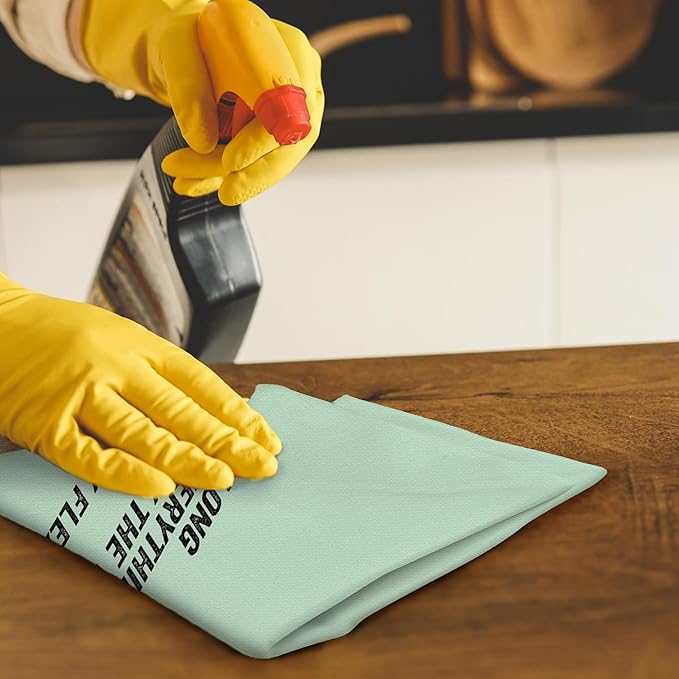 Funny Kitchen Towels - As Long As Everything is Exactly The Way I Want It I'm Totally Flexible Decorative Hand Towels for Bathroom, Funny Dish Towels for Kitchen, Sage Green Towel