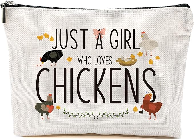 Chicken Makeup Bag Funny Farmer Animal Cosmetic Bag