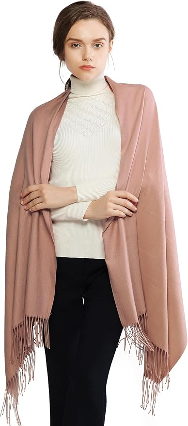 RIIQIICHY Women's Scarf Pashmina Shawls and Wraps for Evening Dress Bridesmaid Wedding Bridal Winter Warm Long Large Scarves