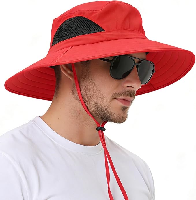 EINSKEY Wide Brim Sun Hat, UPF 50+ UV Protection Waterproof Packable Bucket Hat for Men & Women, Fishing Hiking Beach Garden