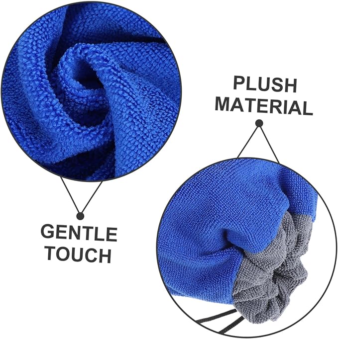 Toyvian Pet Grooming Towel Soft Absorbent Quick Drying for Small Animals Ferret Hamster Rabbit Multi-Purpose Bathrobe