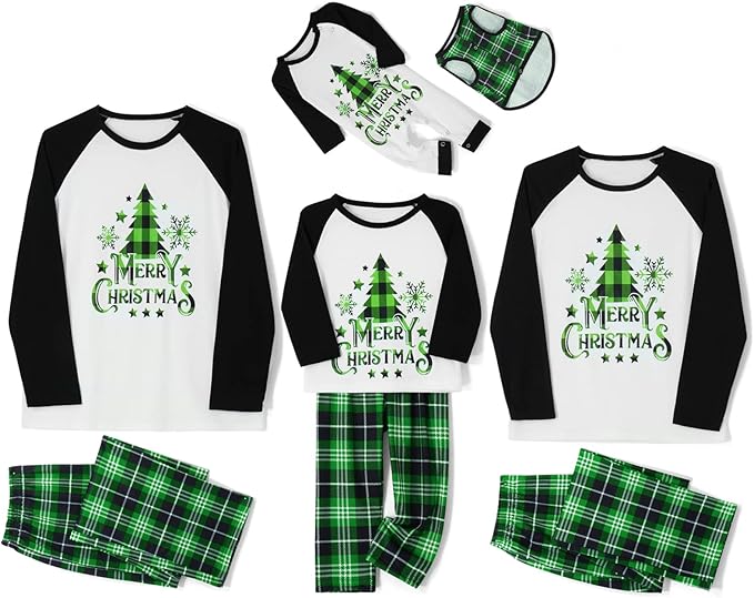WephuPSho Christmas Family Matching Pajamas, Festive Xmas Jammies Sets for the Whole Family, Holiday Pjs Christmas