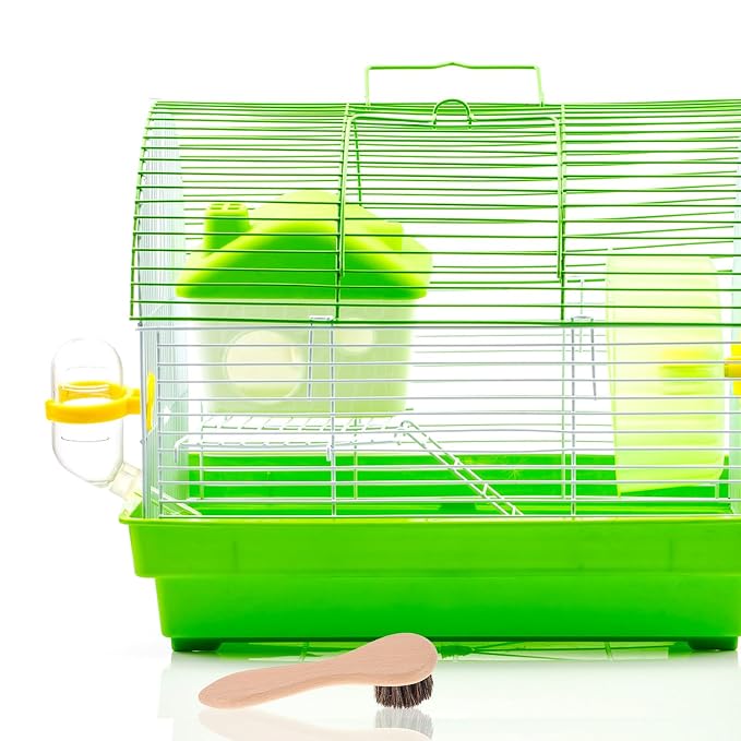 2Pcs Small Pet Bathing Brush Soft Bristles Wooden Handle 4-Inch Grooming Comb for Rabbits Guinea Pigs Ferrets Bathing and Massage Tool