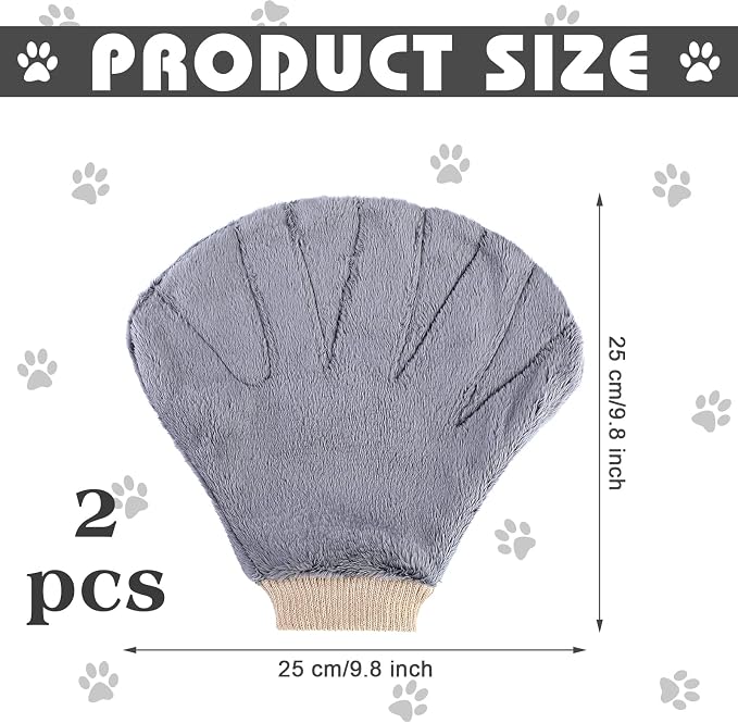 2 Pcs Sugar Glider Bonding Mitt, Calming Sleeping Glove, Bite Proof Animal Handling Gloves, Hedgehog Accessories Calming Glove for Train Your Sugar Glider Small Animals Hamster Rats Pet (Gray)