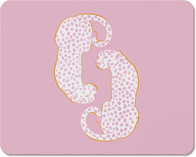 Pink Leopard Dish Drying Mats for Kitchen Counter, Preppy Girly Aesthetic Cheetah Print Absorbent Reversible Coffee Bar Mat Drying Pad for Kitchen Decor, 12x15 Inch