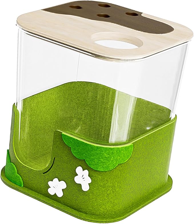 Transparents Hamster Hideaways Sand Boxes for Digging Nest and Natural Behavior Observation Encouraging Exercise Small Pet Sand Bath