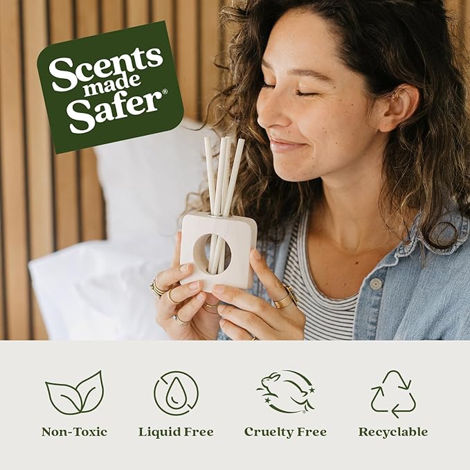 Enviroscent Non-Toxic Air Freshener for Home (Lavender Tea & Honey) Essential Oil Diffuser | Air Freshener & Room Freshener | Home Fragrance Last Over 30 Days | 8 Scent Stix Refills