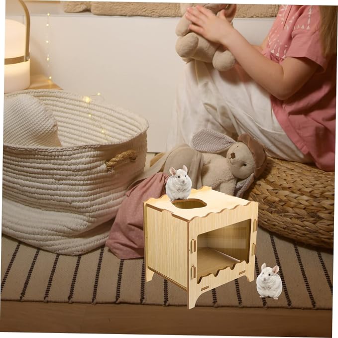 Kisangel Hamster Digging Toy Soft Hideout Tunnel for Small Animals Encourages Exploration and Exercise Easy to Hamster Box Fun Activities for Pet Enrichment
