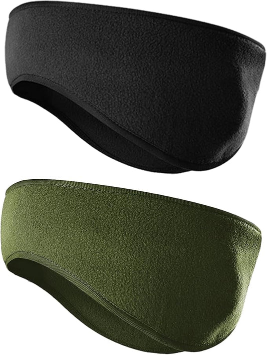 JOEYOUNG Fleece Ear Warmers for Men Women Kids - Winter Headband Ear Muffs Ear Covers for Cold Weather Running Cycling Ski