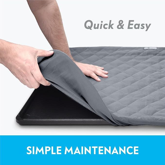Paw Inspired Fitted Fleece Bottom Pan Liner for Critter Nation Cage, Gray | Tray Cover for Ferret Nation/Critter Nation Cage, For Ferrets, Rats, Chinchillas, Hedgehogs, Small Animals, Pets
