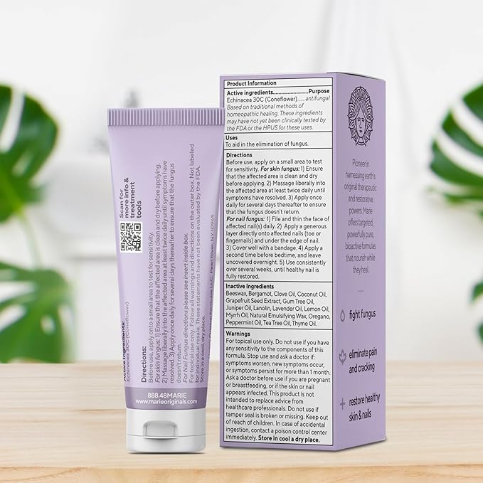 Marie Originals Bioactive Barrier Ointment | Plant-Powered Formula - Rapid Relief for Jock Itch, Ringworm, Anti-Itch, Skin, & Nail Fungus - Fast Recovery Solution -1oz