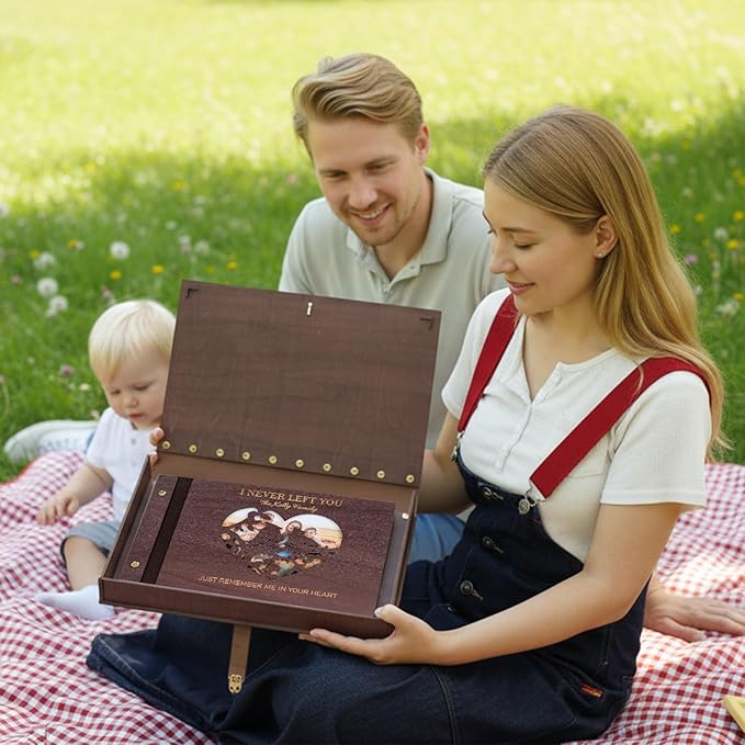 Personalized Photo Album, Custom Family Picture Album, DIY Couples Photo Album, Memorial Guest Book for Keepsakes Christmas, Anniversary, Wedding, Pets, Friend