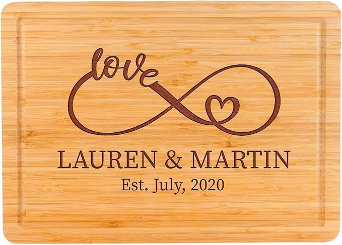 Personalized Cutting Board for Couples 2025, Wedding, Engagement Gifts for Couples, Anniversary, Bridal Shower, Housewarming, Christmas, Customized Ideas for Men, Women, Family