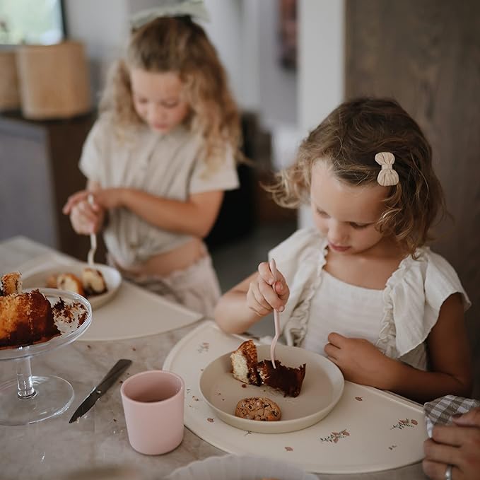 mushie Dinnerware Cups For Kids | Made in Denmark, Set of 2 (Blush)