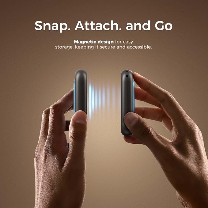 OCOOPA Magnetic Rechargeable Hand Warmers 2 Pack, Card-Style Electric AI Hand Warmers, 8hrs x2, UL Certified, Pocket Portable Hands Heater for Men Women, Hunting Essentials, UT4 Young