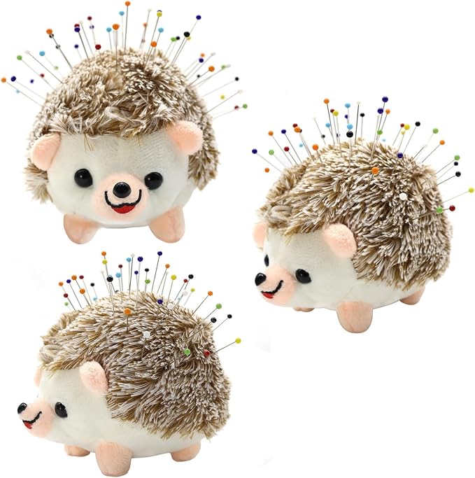 Sizobi Cute Hedgehog Pin Cushion for Sewing,Needle Holder Sewing Pin Holder | Soft Plush Needle Holder,Sewing Supplies Accessories Gift for Quilting, Embroidery, DIY Crafts(Sewing Pins Not Included)