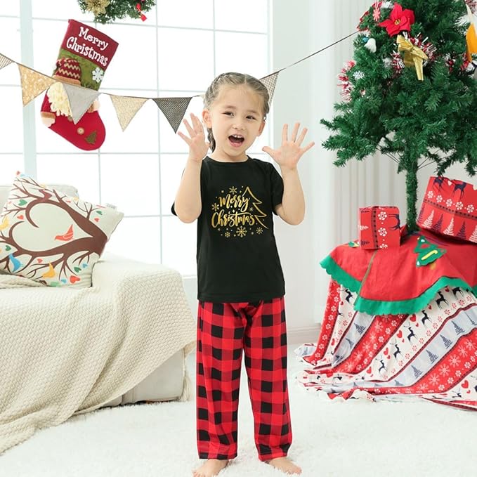 Family Christmas Pajamas Matching Sets Holiday Xmas Party Family Sleepwear Set Jammies for Couples