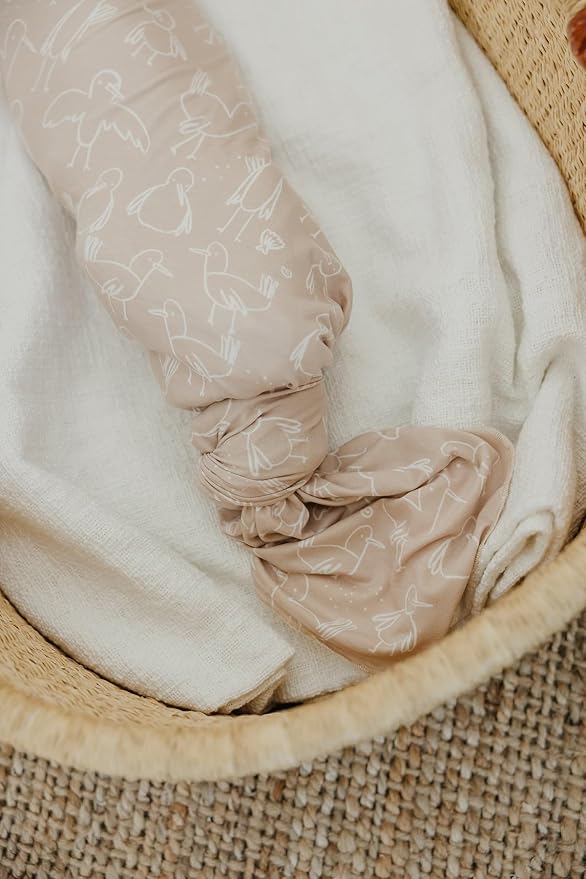 Copper Pearl Large Premium Knit Baby Swaddle Receiving Blanket Sandy