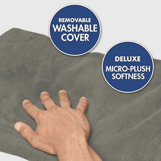 TheraCare Deluxe Heating Pad | Moist & Dry Heat | Four-Heat Settings | Sore Muscles | Soothing Warm Relief | Personal Size 12” x 15” | Safe, Automatic Shut Off