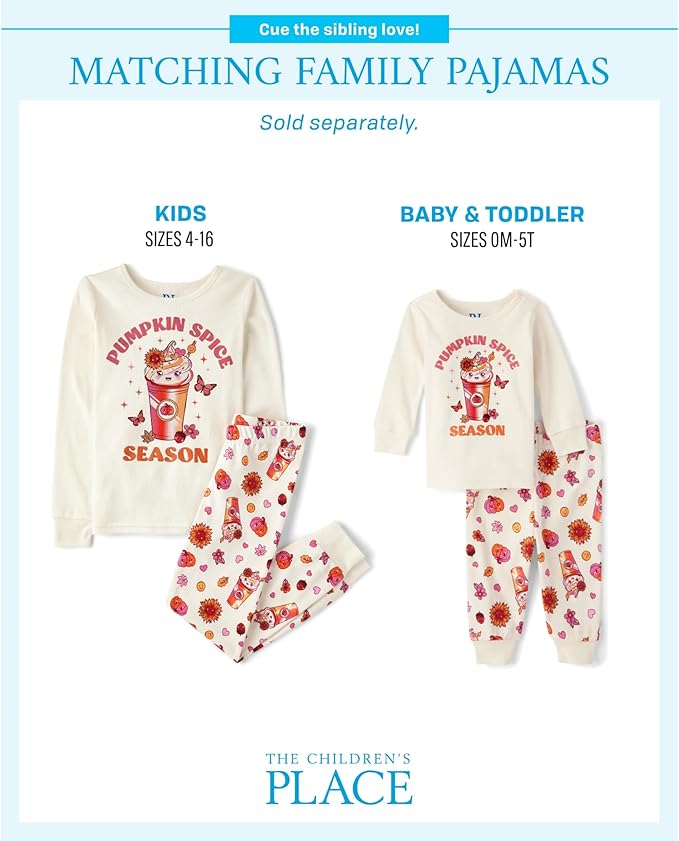 The Children's Place unisex-baby And Kids, Sibling Matching, Holiday Pajama Sets, Cotton