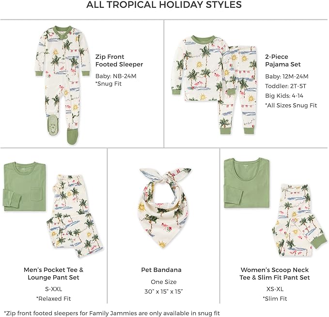 Burt's Bees Baby Baby Family Jammies Matching Holiday Organic Cotton Pajamas