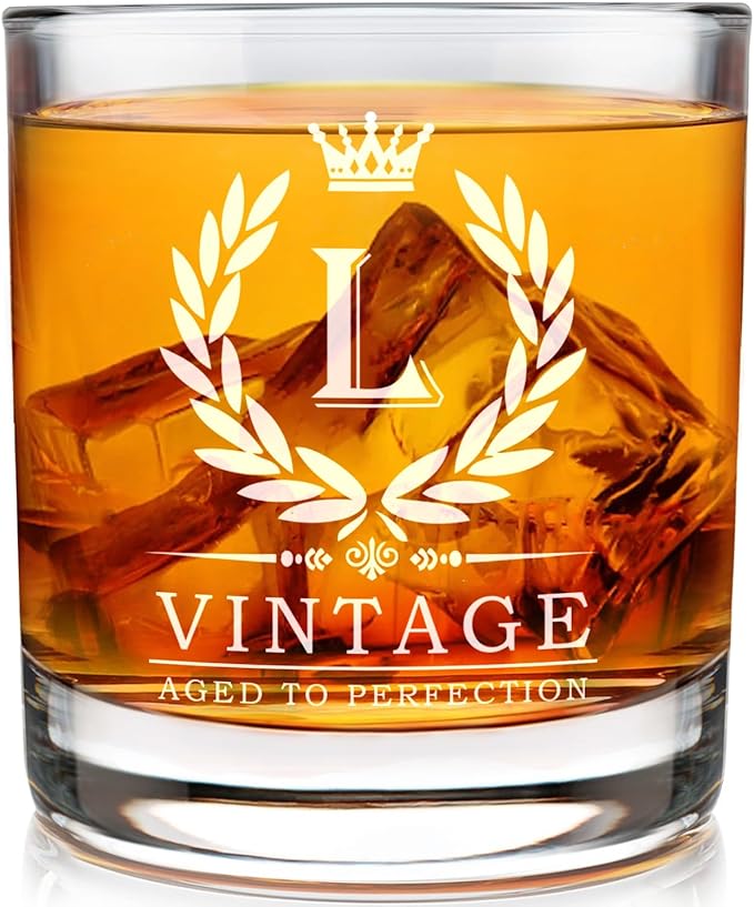 Old Fashioned Glasses Birthday Gifts for Men 11oz Personalized Whiskey Glass Engraved Monogram Drinking Glass for Man Custom Bourbon Gift For Dad Who Have Everything