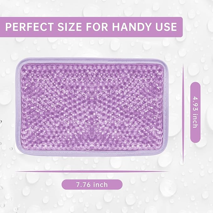 Gel Ice Pack Ice Bag with Strap-Reusable Hot & Cold Pack Compress Therapy for Pain, Swelling,Injuries of Knee, Shoulder, Foot, Back, Ankle, Neck, Hip, Elbow, Wisdom Tooth(1 pcs,Purple)