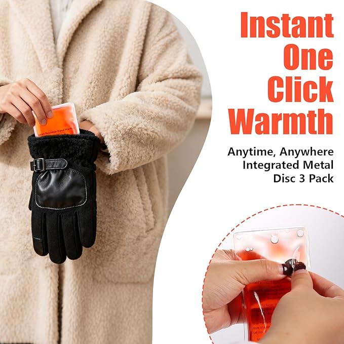 Reusable Pocket Heat Packs, Hand Warmers - Easy Reset & Comfortable Warmth for Daily Use, Commute & Cold Days
