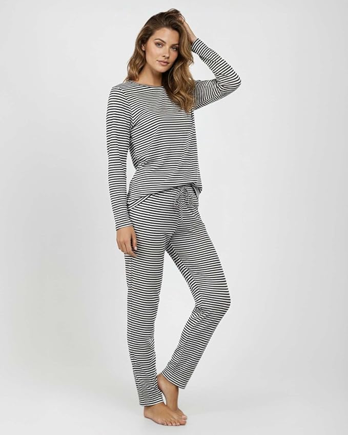Real Essentials 2 Pack: Women's Comfy Pajama Sets - Short & Long Sleeve Ladies Loungewear Sleepwear PJs (Available In Plus)