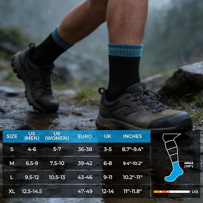 DexShell Waterproof Everyday Socks - Breathable Membrane, Quarter Crew Length for Walking, Commuting & All-Weather Comfort