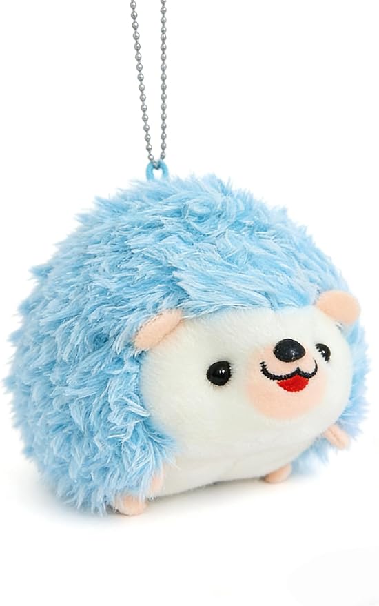 Cute Hedgehog Plush Keychain Bag Pendant, 3.93 x 3.93 Inches, Adult Accessory