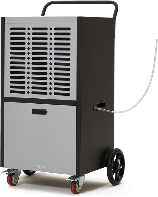 190 Pints Commercial Dehumidifier for Basements & Industrial Spaces – Built-In Pump, Drain Hose, Continuous Operation, 2-Speed Fan, 15000 Sq Ft Coverage