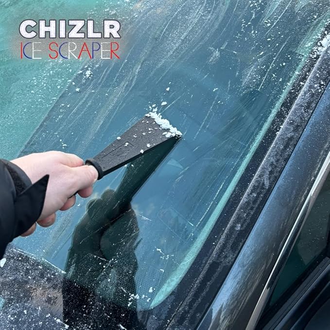 Chizlr Compact Ice Scraper - Effortlessly Remove Ice & Snow! Portable Design, Comfortable Grip, Sturdy Blade. Stay Ready for Winter Driving (2)