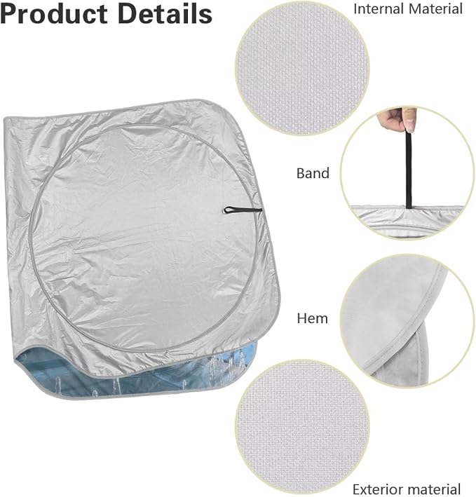 Cute Penguins Car Windshield Sun Shade Fit Front Window Foldable Funny Automotive Interior Accessories for Protection Auto Sun Heat and UV Rays Blocker Universal