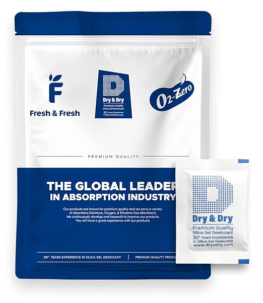 Dry & Dry Silica Gel Packets, Silica Gel Desiccants - Rechargeable (Food Safe) Silica Gel Packets - Clear White - 320 Packets (5 Gram)