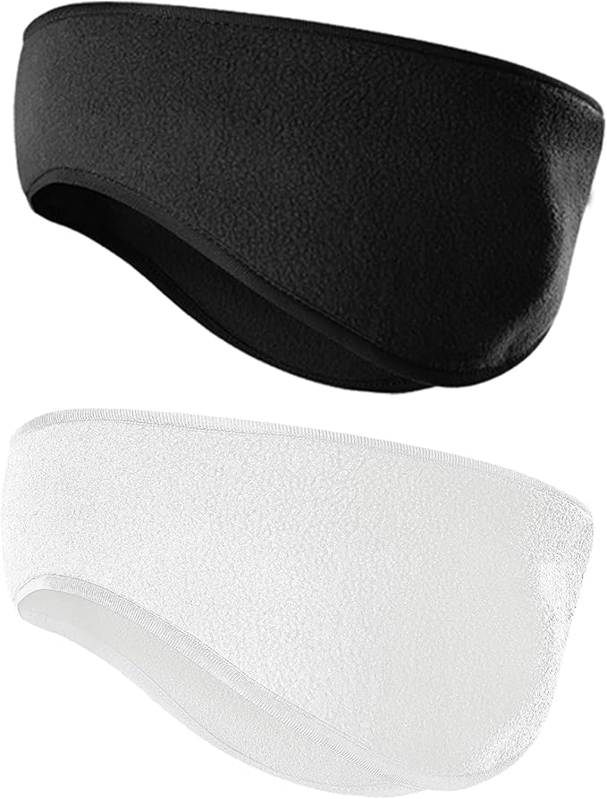 JOEYOUNG Fleece Ear Warmers for Men Women Kids - Winter Headband Ear Muffs Ear Covers for Cold Weather Running Cycling Ski