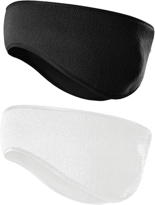 JOEYOUNG Fleece Ear Warmers for Men Women Kids - Winter Headband Ear Muffs Ear Covers for Cold Weather Running Cycling Ski