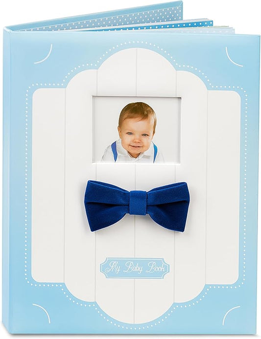 Baby Book Keepsake - Baby Memory Book and Album for Boy, Journal from Pregnancy to First 5 Years, Scrapbook to Record Memories, Milestones and Photos, Baby Book (Blue)