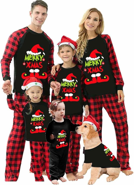 Christmas Pajamas for Family Matching Family Christmas Pajamas Set PJS Holiday Xmas Family Jammies Sleepwear
